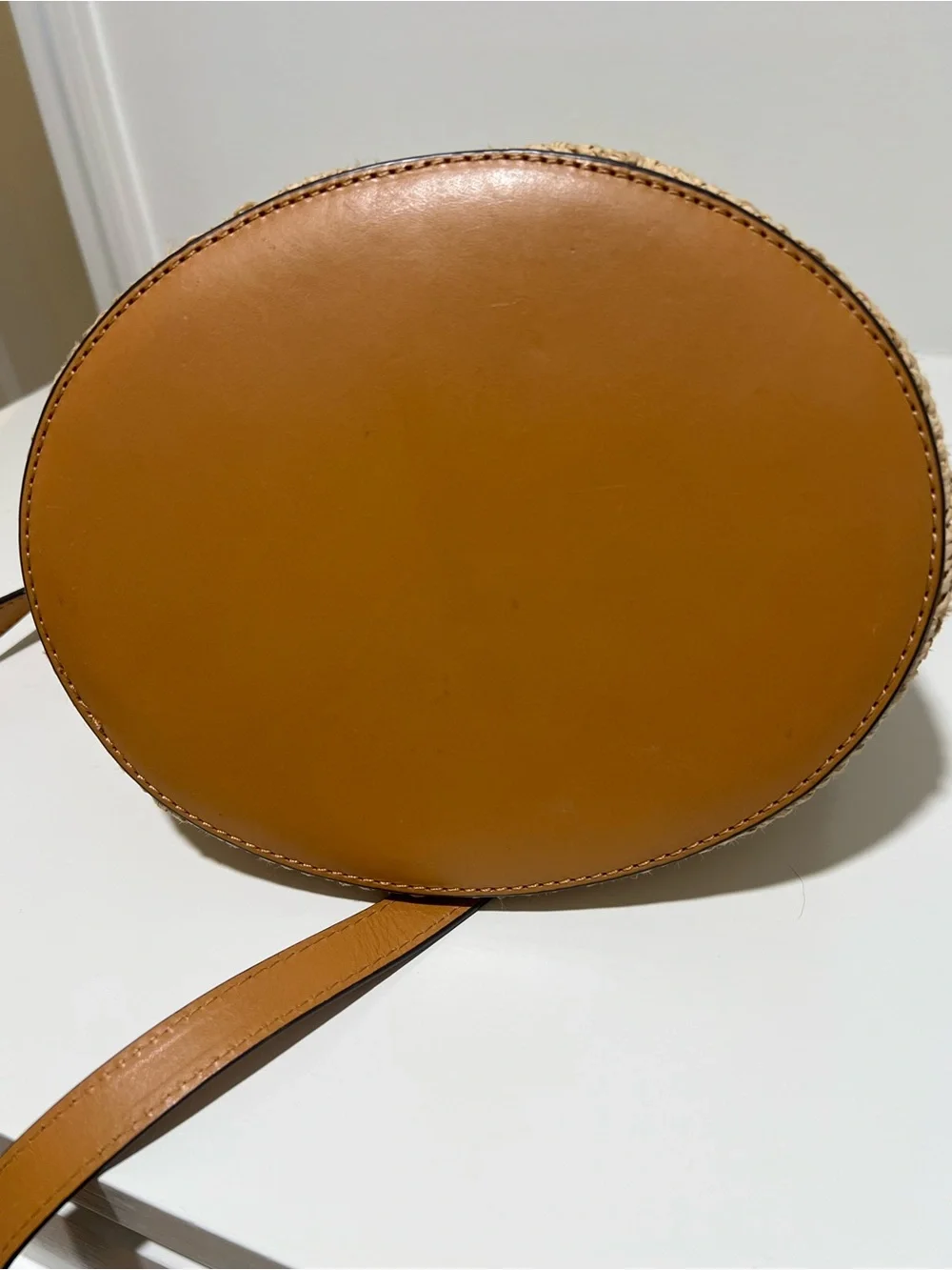 Banana Republic tan Straw-Accent Crossbody Bag - Picture 5 of 6